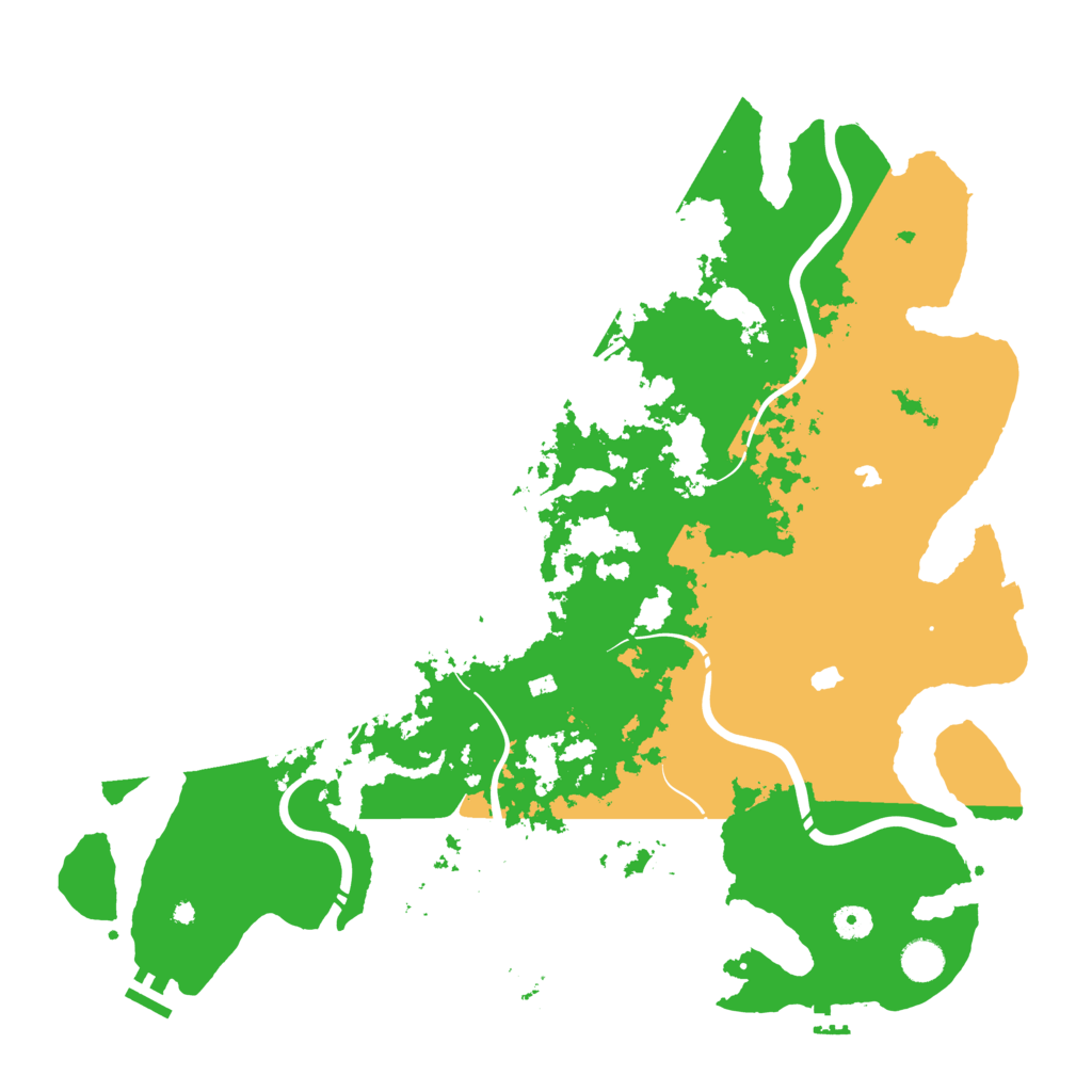 Biome Rust Map: Procedural Map, Size: 4500, Seed: 1226670427