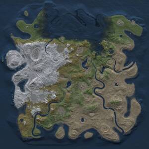 Thumbnail Rust Map: Procedural Map, Size: 4500, Seed: 1924488767, 16 Monuments