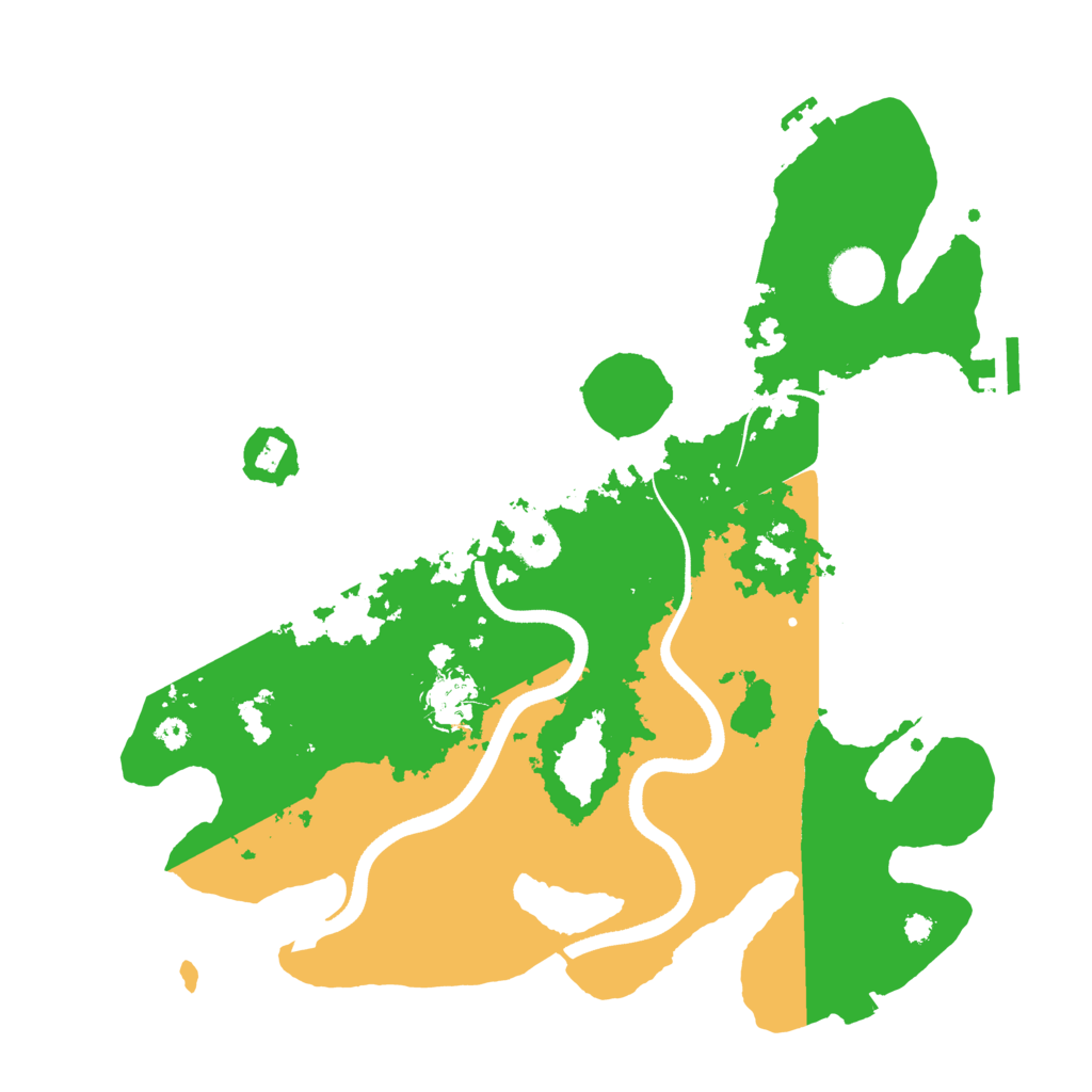 Biome Rust Map: Procedural Map, Size: 3500, Seed: 1709