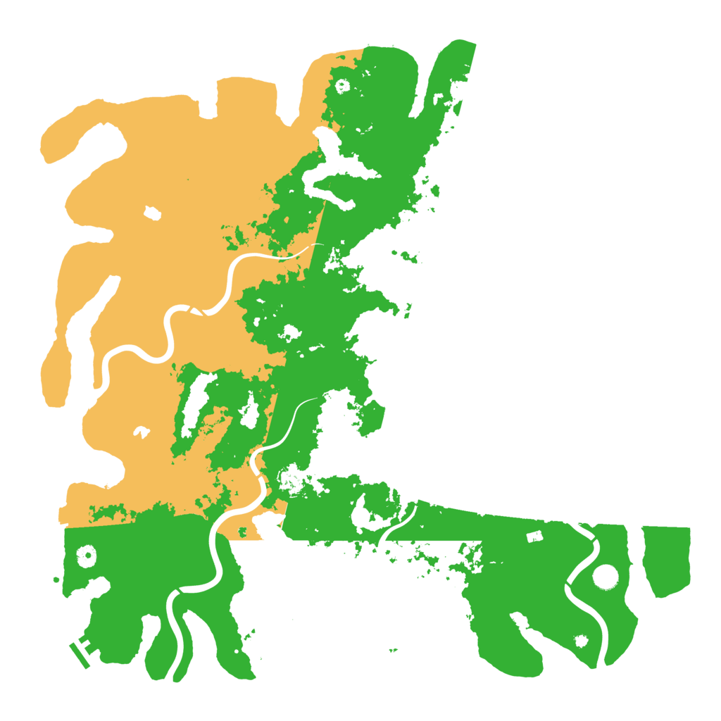 Biome Rust Map: Procedural Map, Size: 5001, Seed: 59997