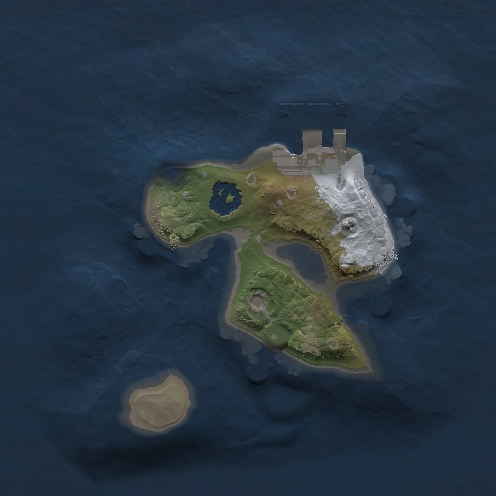 Rust Map: Procedural Map, Size: 1500, Seed: 1585242943, 2 Monuments