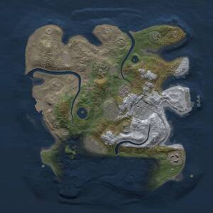 Thumbnail Rust Map: Procedural Map, Size: 3000, Seed: 1098124247, 11 Monuments