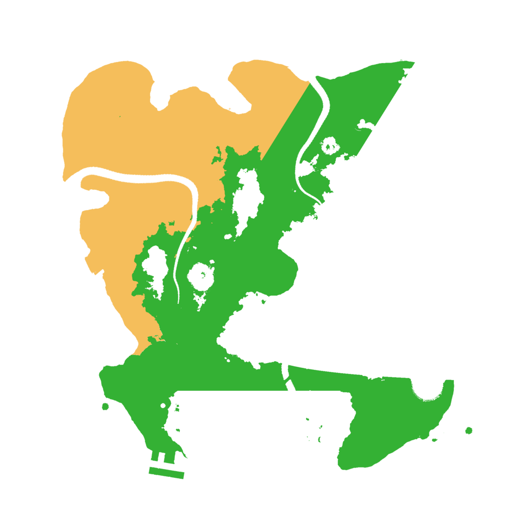 Biome Rust Map: Procedural Map, Size: 3000, Seed: 1098124247