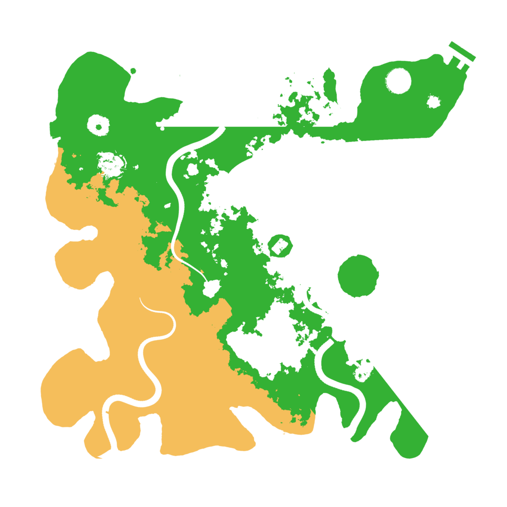 Biome Rust Map: Procedural Map, Size: 3500, Seed: 486634178