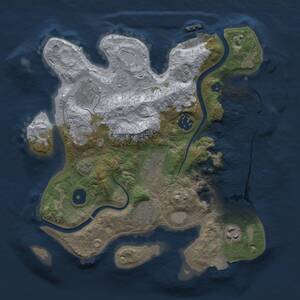 Thumbnail Rust Map: Procedural Map, Size: 3000, Seed: 10582, 12 Monuments