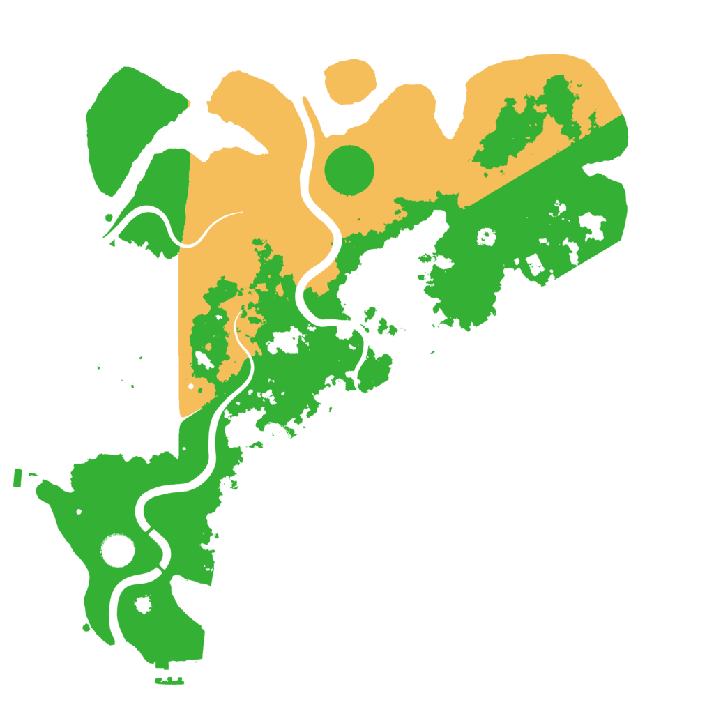 Biome Rust Map: Procedural Map, Size: 3800, Seed: 8999