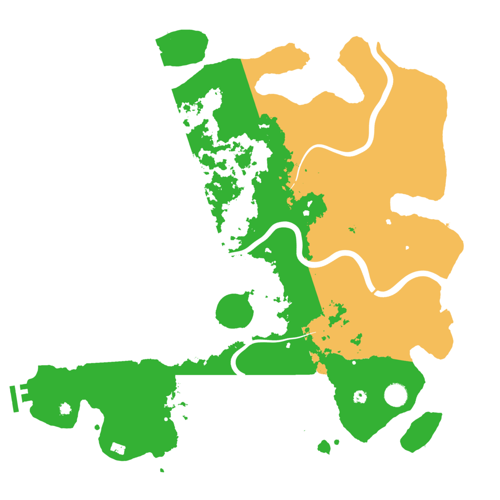 Biome Rust Map: Procedural Map, Size: 3800, Seed: 8213