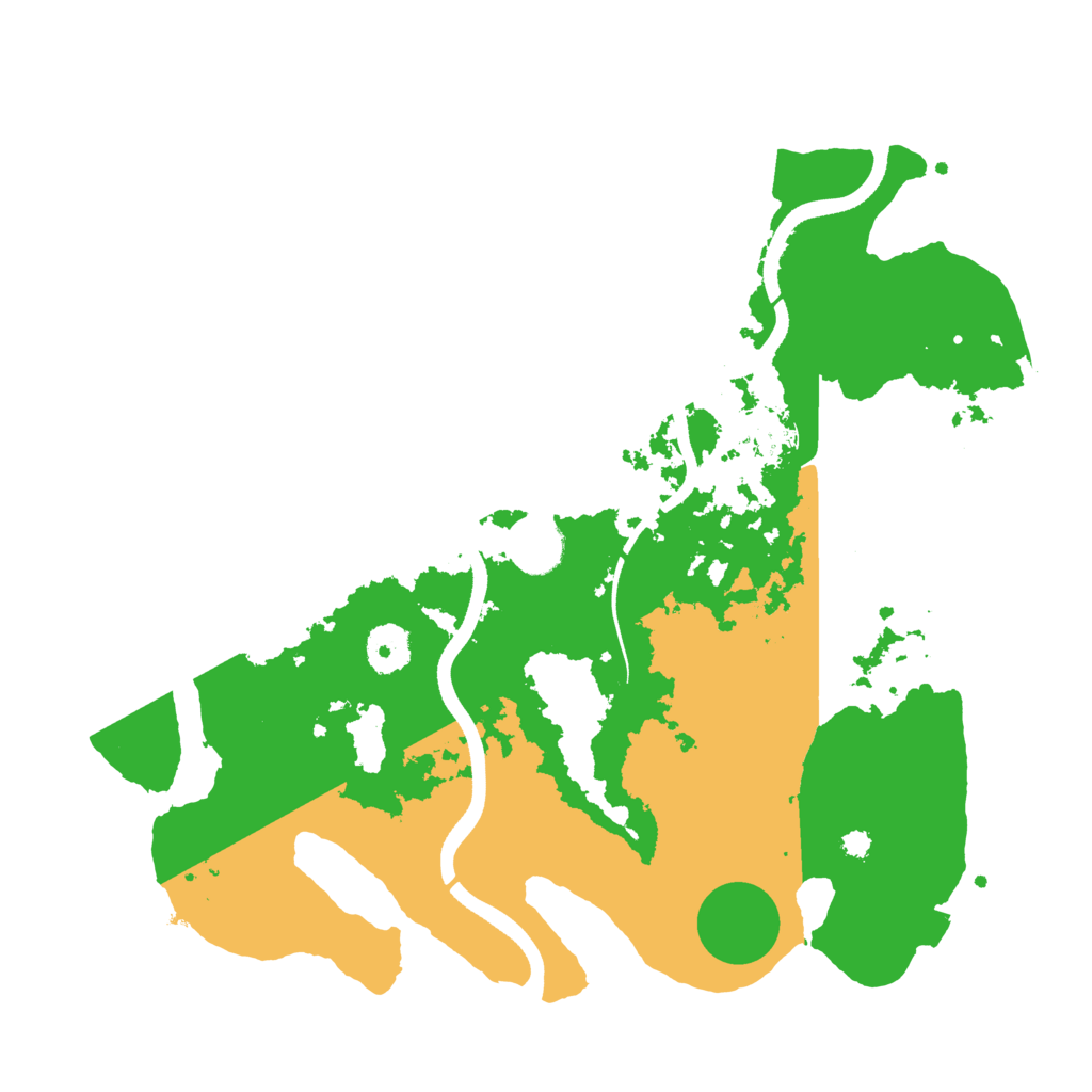Biome Rust Map: Procedural Map, Size: 3500, Seed: 496324