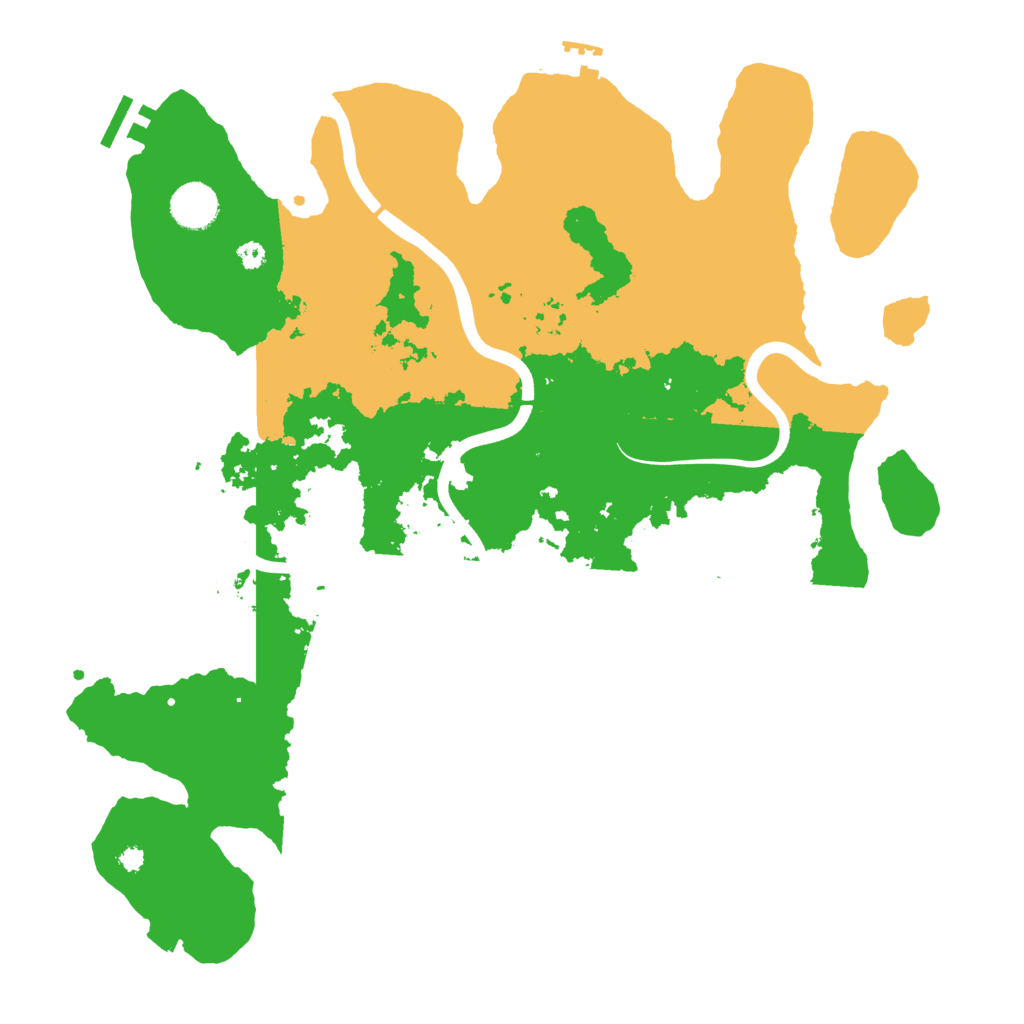 Biome Rust Map: Procedural Map, Size: 3800, Seed: 7124