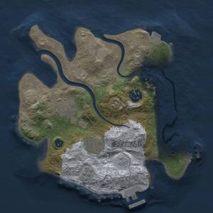 Thumbnail Rust Map: Procedural Map, Size: 2500, Seed: 201236834, 10 Monuments