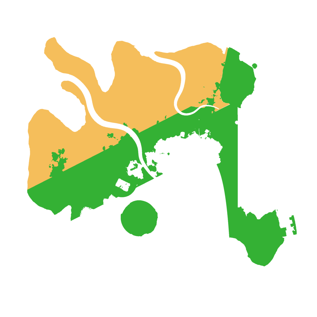 Biome Rust Map: Procedural Map, Size: 2500, Seed: 201236834