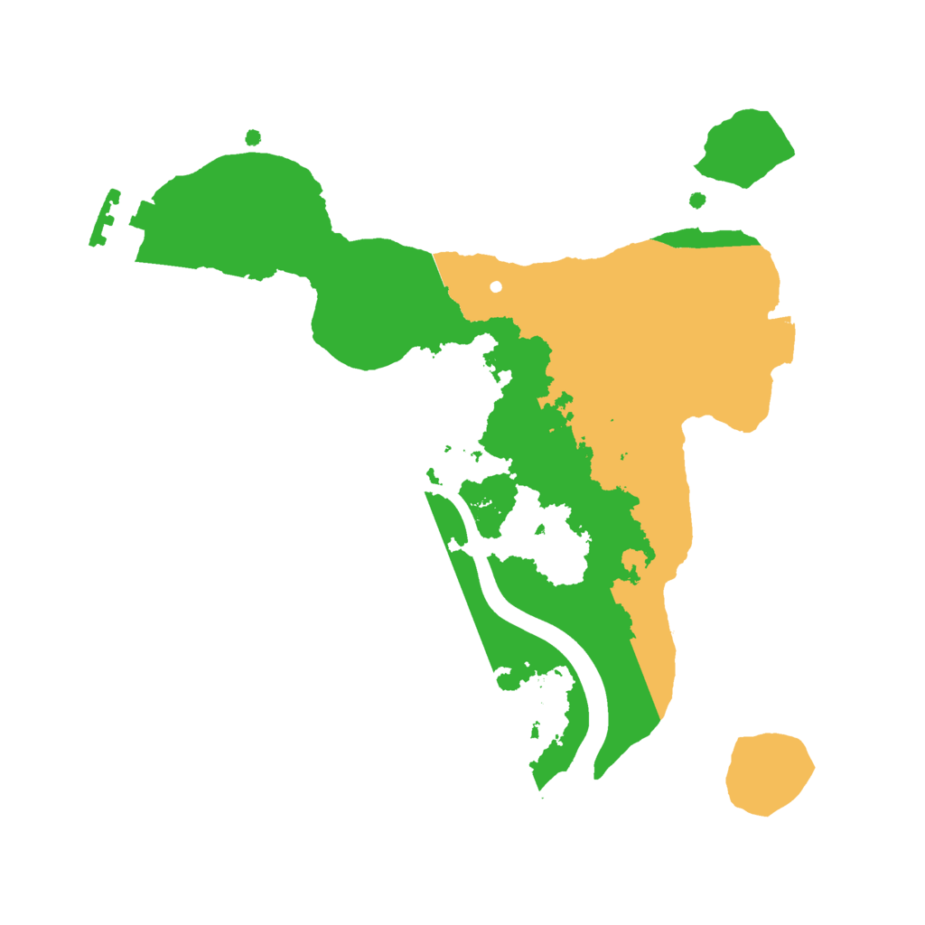 Biome Rust Map: Procedural Map, Size: 2300, Seed: 917104373