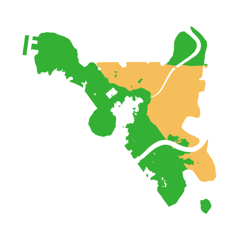 Biome Rust Map: Procedural Map, Size: 2500, Seed: 789940313