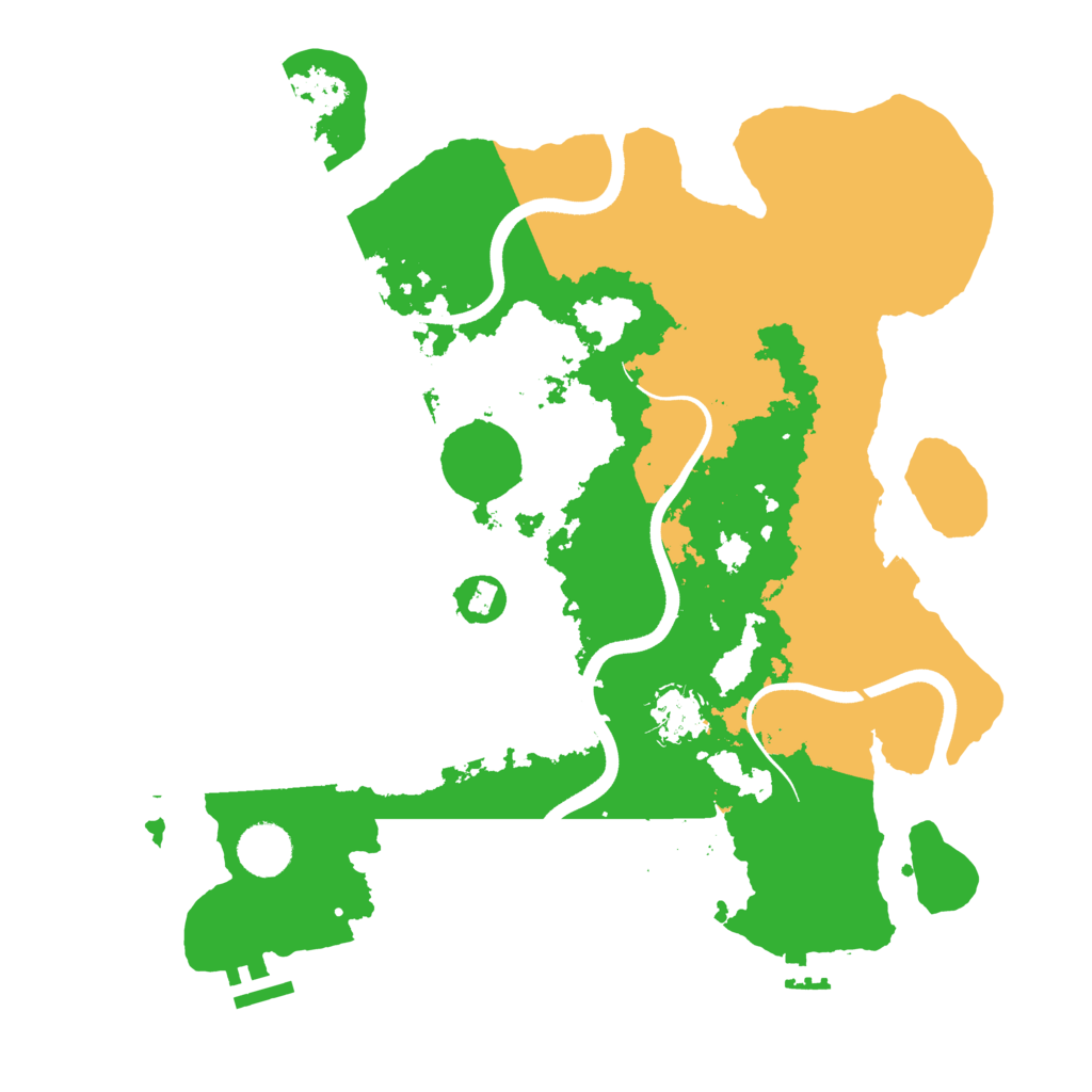 Biome Rust Map: Procedural Map, Size: 3650, Seed: 6721234