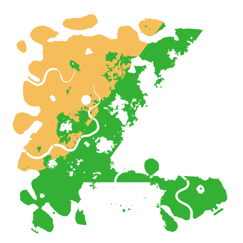 Biome Rust Map: Procedural Map, Size: 4500, Seed: 261977213