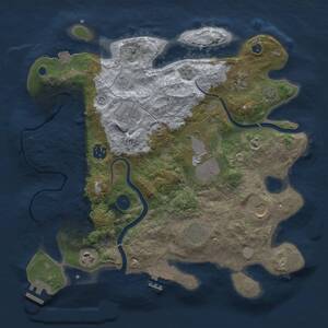 Thumbnail Rust Map: Procedural Map, Size: 3500, Seed: 139229839, 14 Monuments
