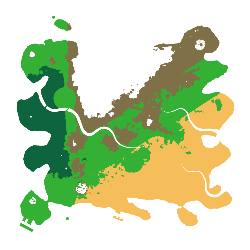 Biome Rust Map: Procedural Map, Size: 3500, Seed: 139229839