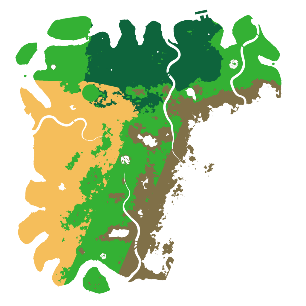 Biome Rust Map: Procedural Map, Size: 5000, Seed: 5678793