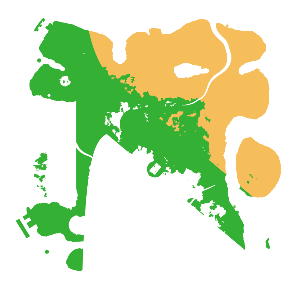 Biome Rust Map: Procedural Map, Size: 3000, Seed: 534703264