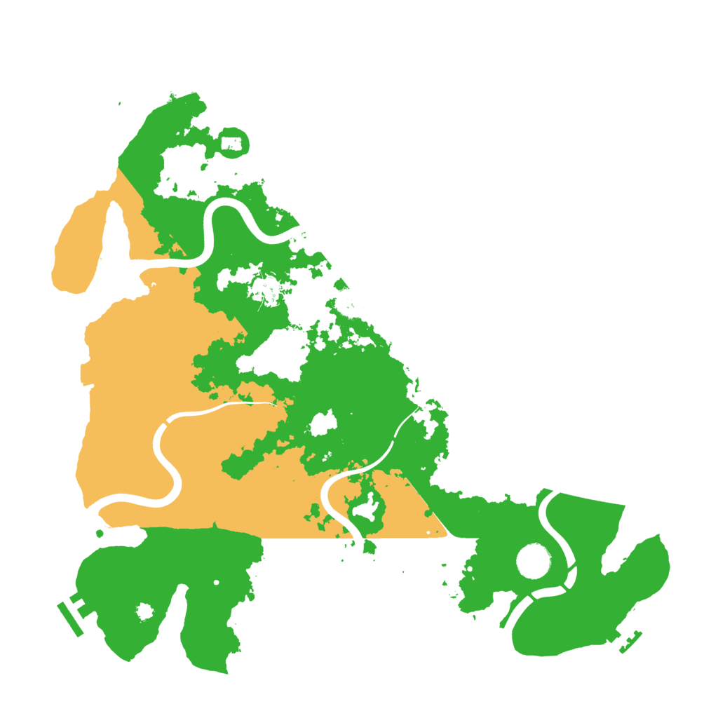 Biome Rust Map: Procedural Map, Size: 3800, Seed: 3451