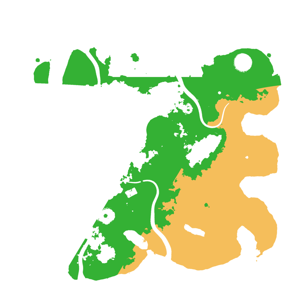 Biome Rust Map: Procedural Map, Size: 3000, Seed: 1125301003