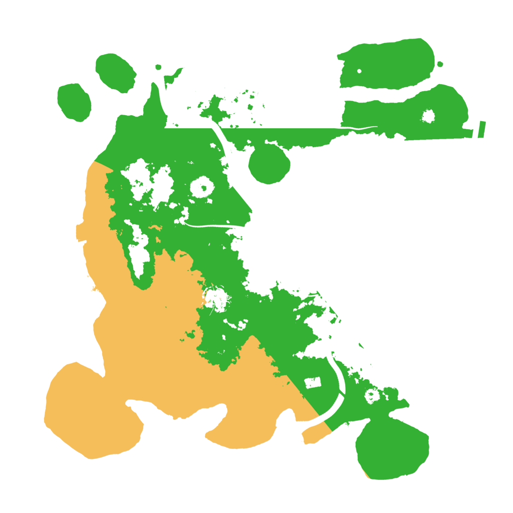 Biome Rust Map: Procedural Map, Size: 3500, Seed: 2033849155