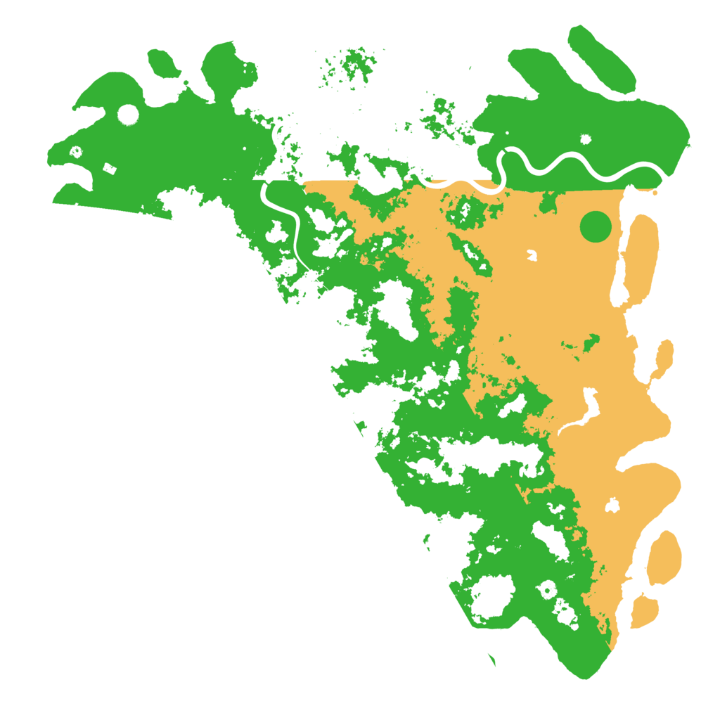Biome Rust Map: Procedural Map, Size: 6000, Seed: 1610377979