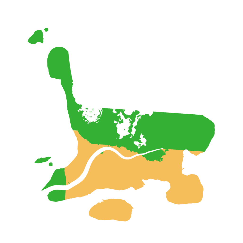 Biome Rust Map: Procedural Map, Size: 2500, Seed: 40404