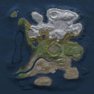 Thumbnail Rust Map: Procedural Map, Size: 2500, Seed: 40404, 7 Monuments