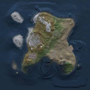 Thumbnail Rust Map: Procedural Map, Size: 2000, Seed: 1582982484, 4 Monuments