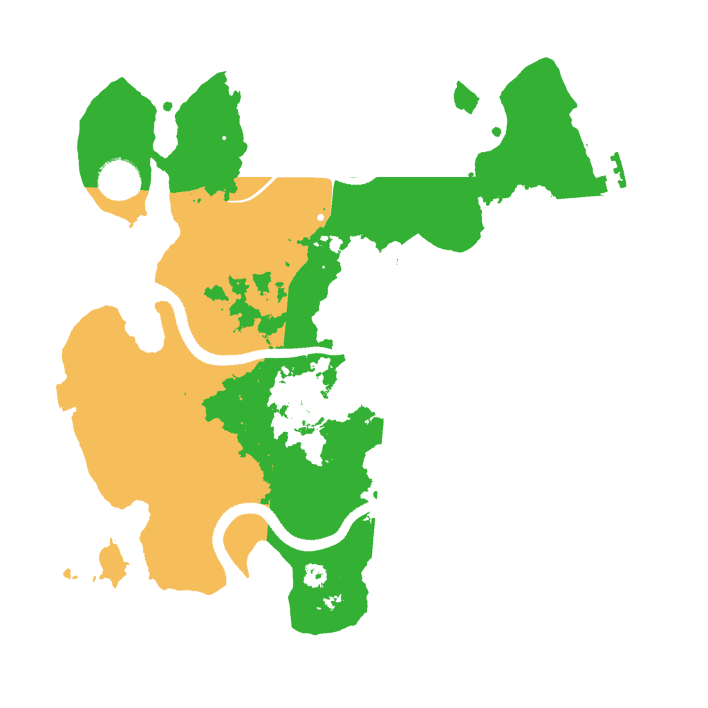 Biome Rust Map: Procedural Map, Size: 3000, Seed: 39660