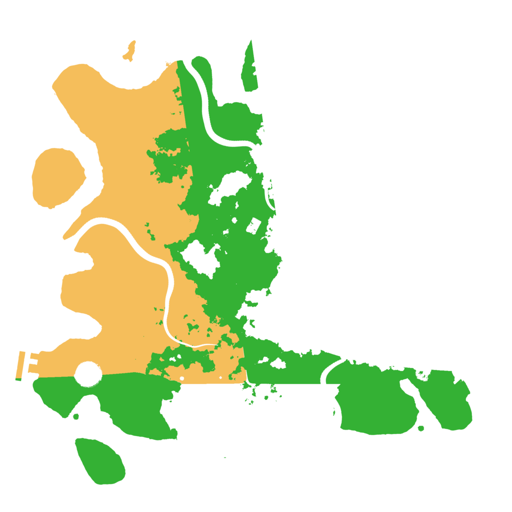 Biome Rust Map: Procedural Map, Size: 3500, Seed: 321337