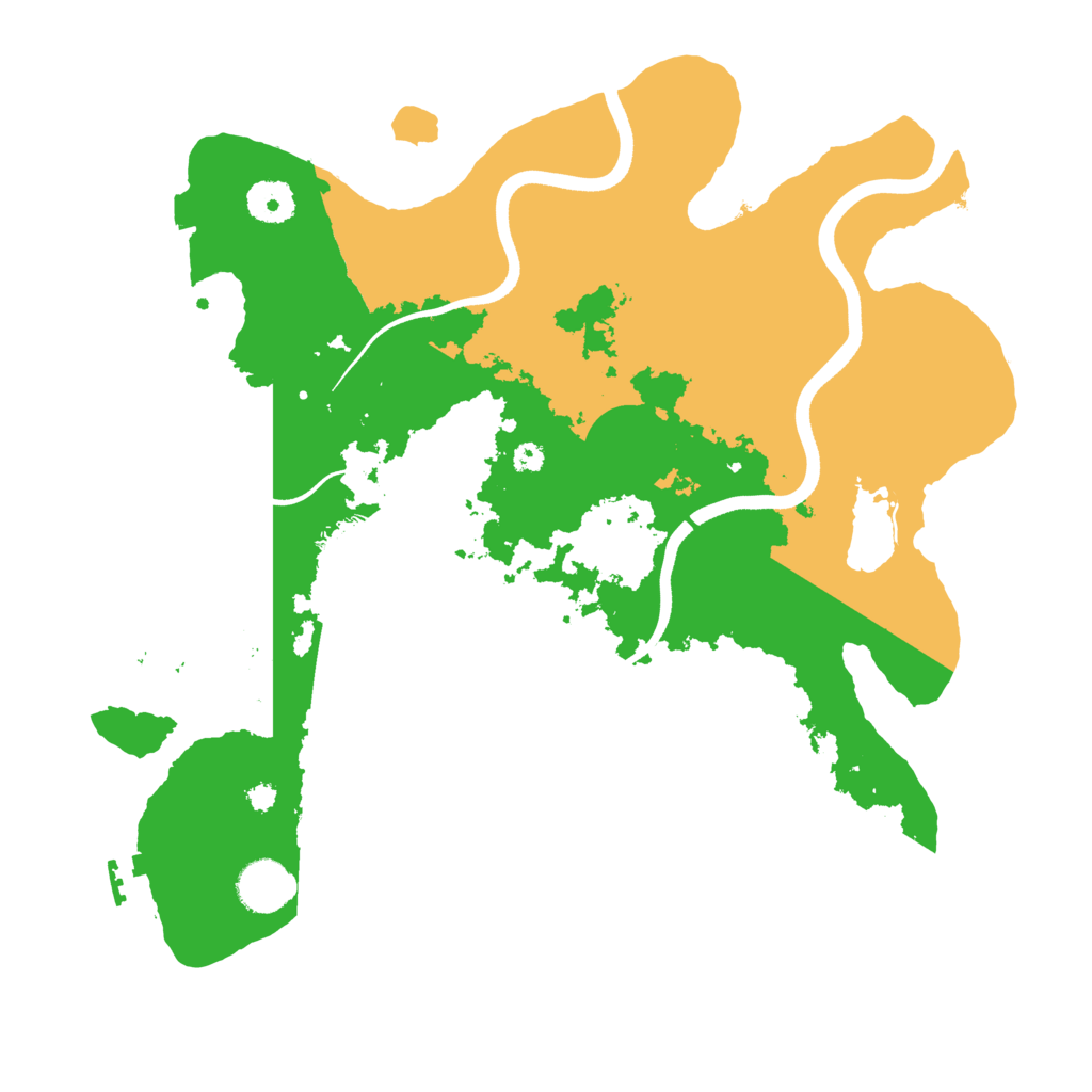 Biome Rust Map: Procedural Map, Size: 3600, Seed: 870889