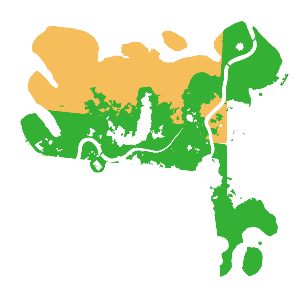 Biome Rust Map: Procedural Map, Size: 3500, Seed: 169991277