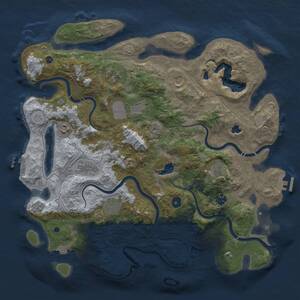 Thumbnail Rust Map: Procedural Map, Size: 4250, Seed: 2138459373, 15 Monuments