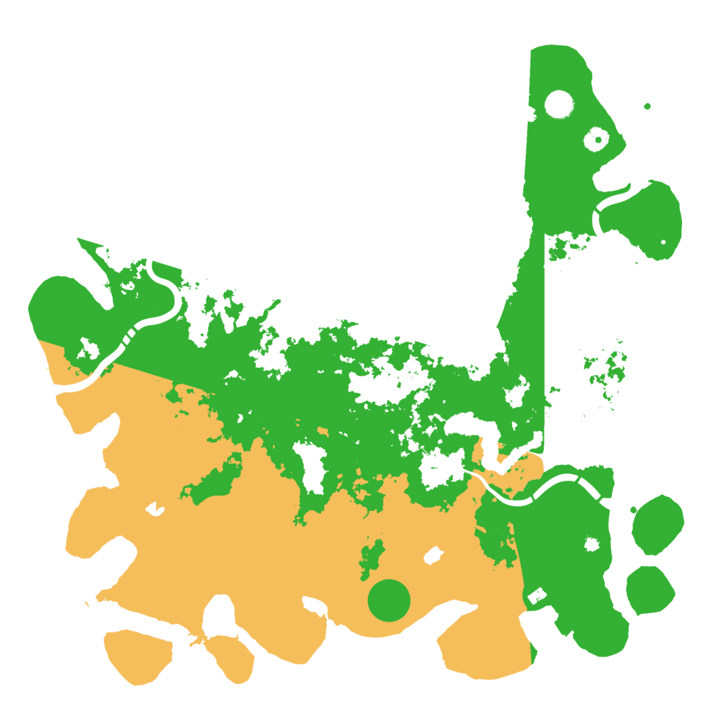 Biome Rust Map: Procedural Map, Size: 4500, Seed: 15796