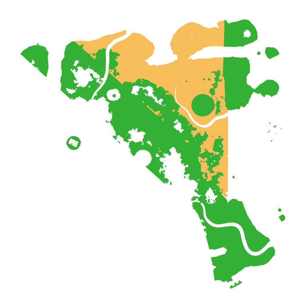 Biome Rust Map: Procedural Map, Size: 3600, Seed: 482931