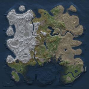 Thumbnail Rust Map: Procedural Map, Size: 4250, Seed: 1532518865, 17 Monuments