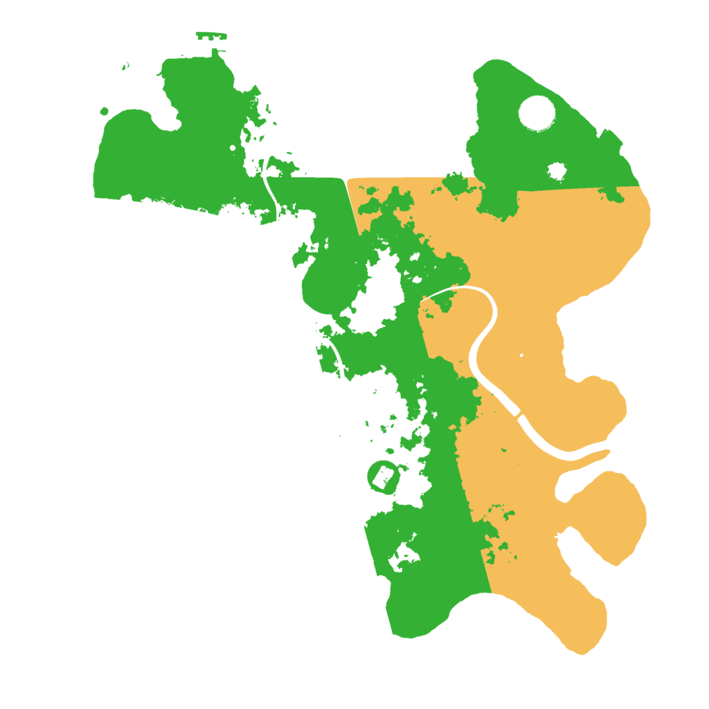 Biome Rust Map: Procedural Map, Size: 3500, Seed: 481786