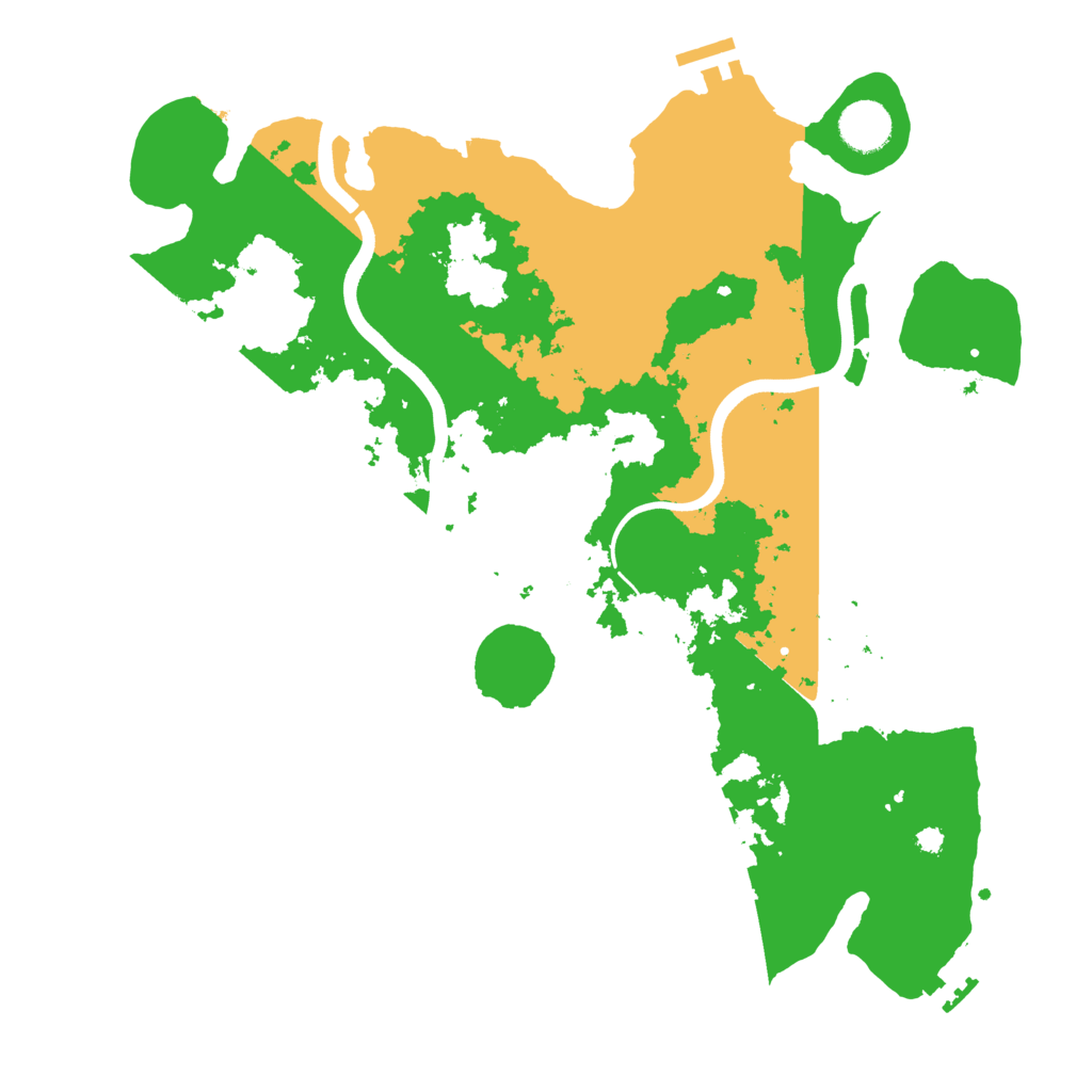 Biome Rust Map: Procedural Map, Size: 3700, Seed: 1810282180