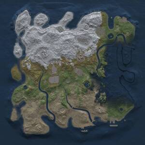 Thumbnail Rust Map: Procedural Map, Size: 3750, Seed: 970492860, 16 Monuments