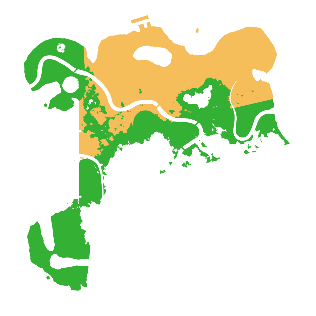 Biome Rust Map: Procedural Map, Size: 3600, Seed: 761984