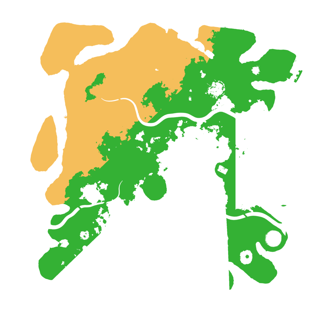 Biome Rust Map: Procedural Map, Size: 3500, Seed: 381973091