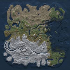 Thumbnail Rust Map: Procedural Map, Size: 5100, Seed: 26379, 16 Monuments