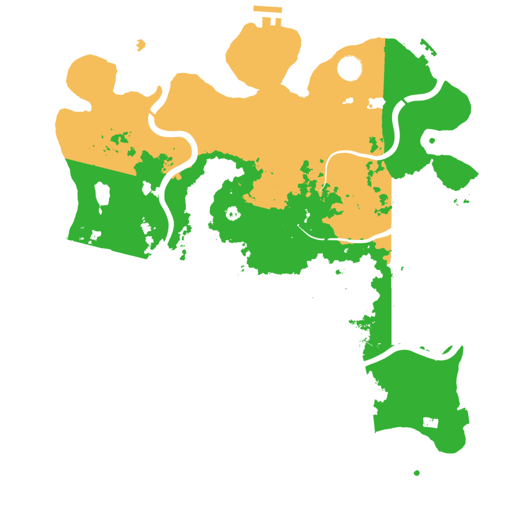 Biome Rust Map: Procedural Map, Size: 3700, Seed: 691456832