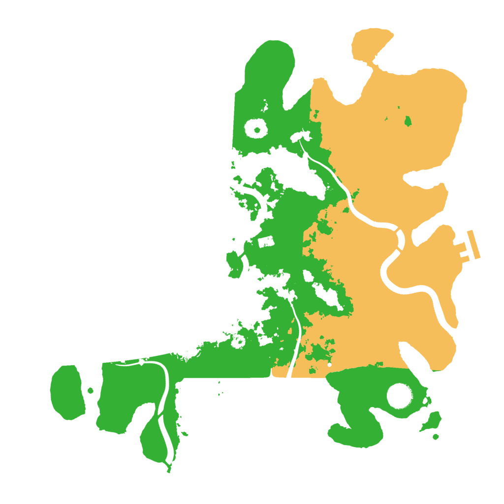 Biome Rust Map: Procedural Map, Size: 3500, Seed: 1230462915