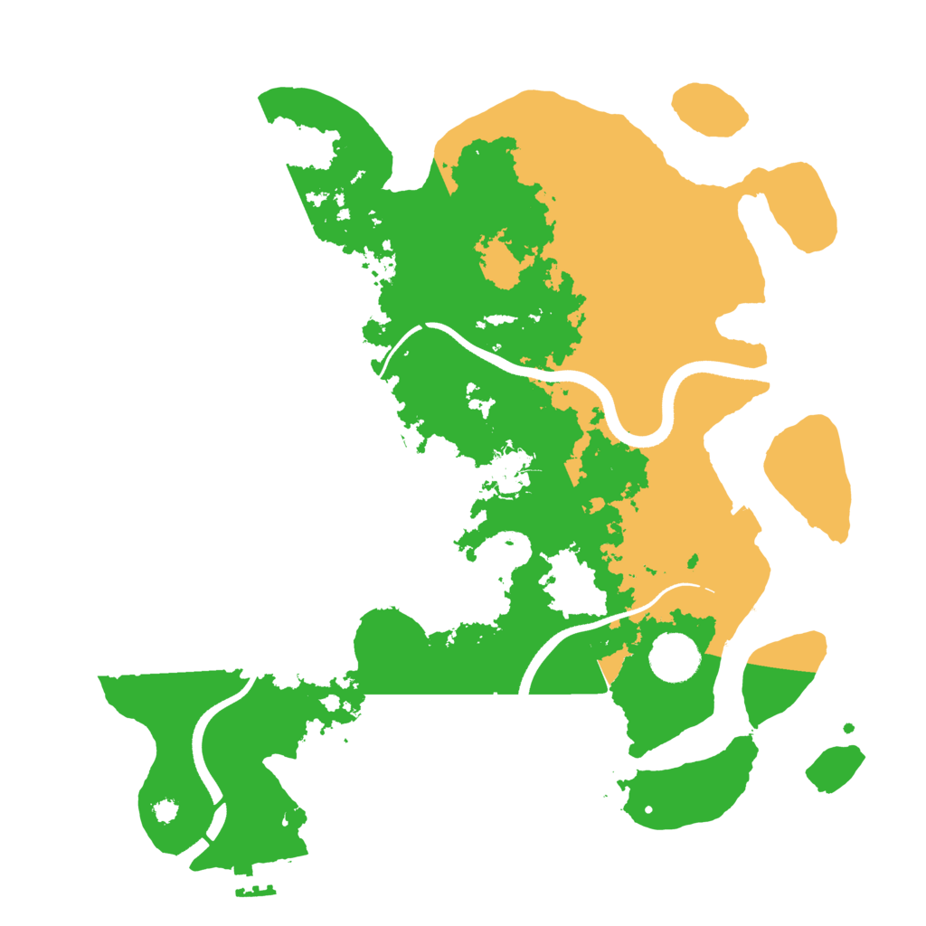 Biome Rust Map: Procedural Map, Size: 3500, Seed: 419577816