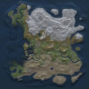 Thumbnail Rust Map: Procedural Map, Size: 4250, Seed: 1385334272, 17 Monuments