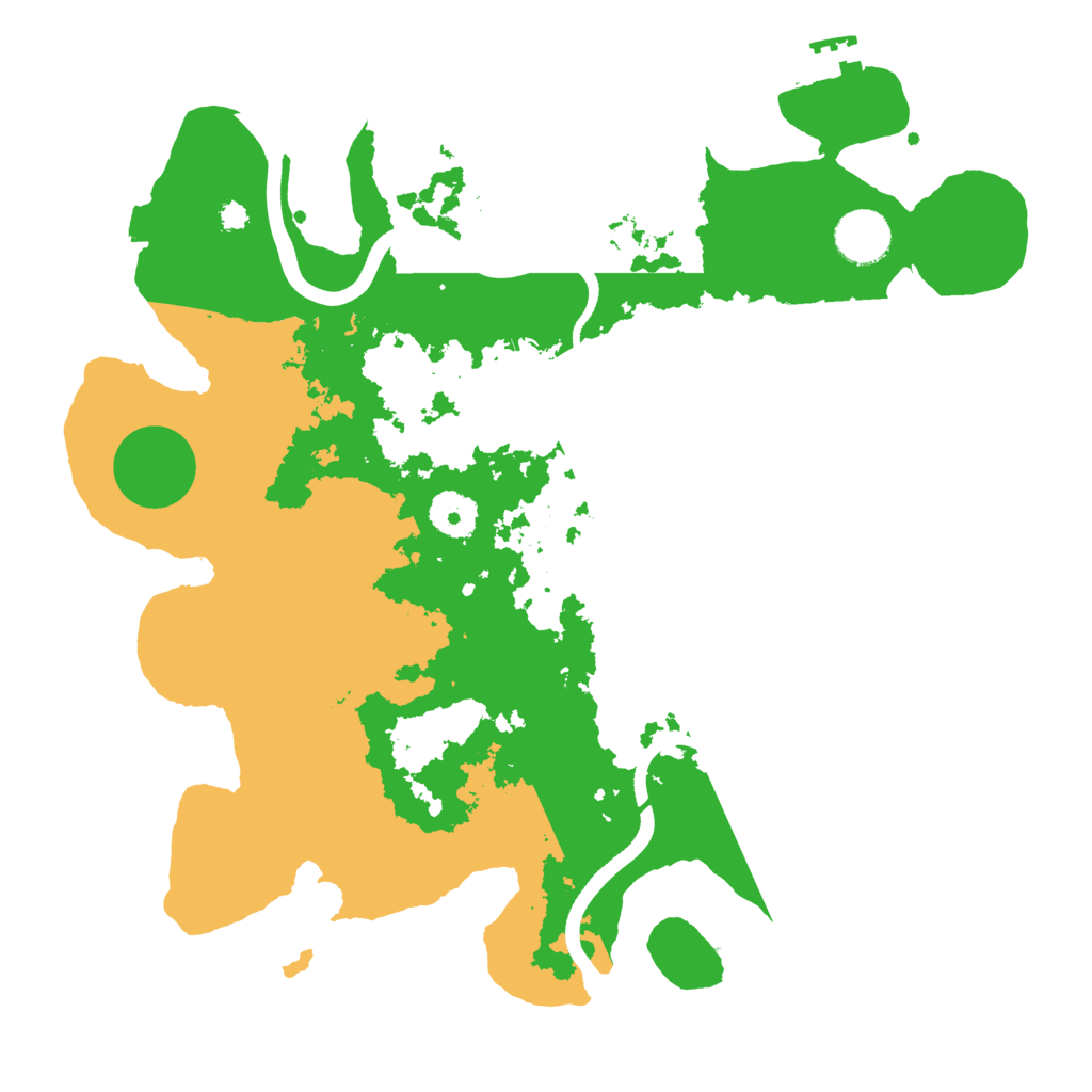Biome Rust Map: Procedural Map, Size: 3500, Seed: 984325