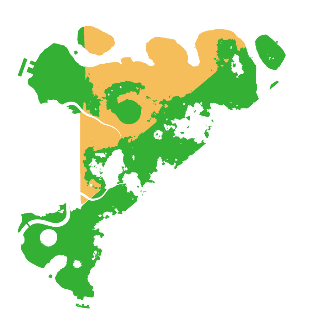 Biome Rust Map: Procedural Map, Size: 3500, Seed: 356039177